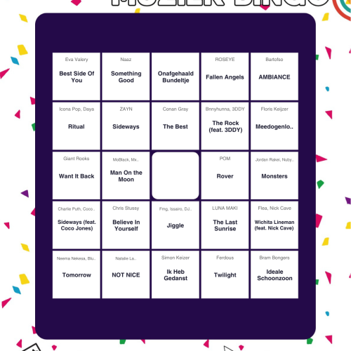 Muziekbingo met je eigen Spotify playlist