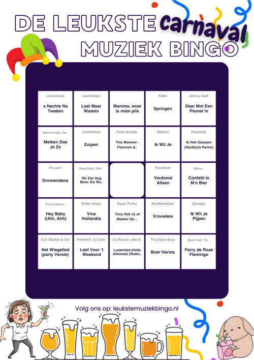 Muziekbingo Carnaval