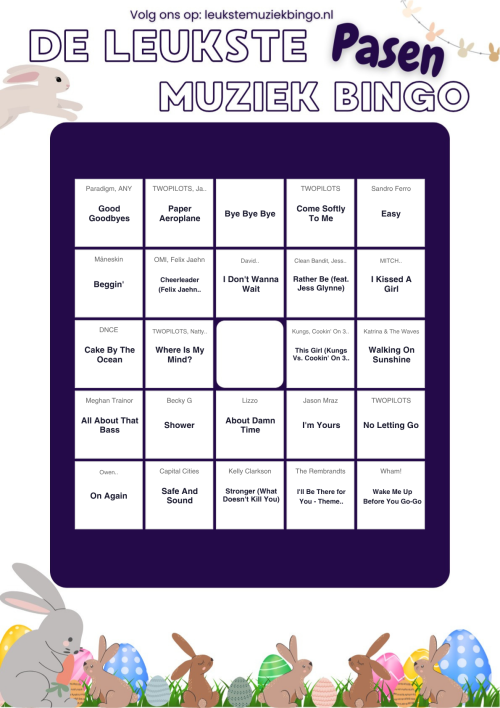 Muziekbingo Pasen