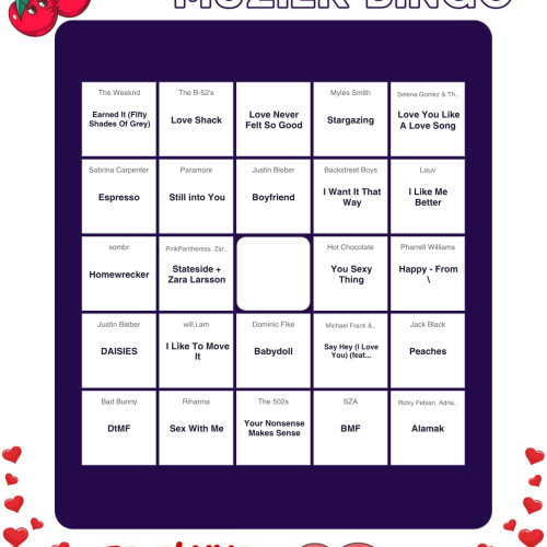 Muziekbingo Valentijn