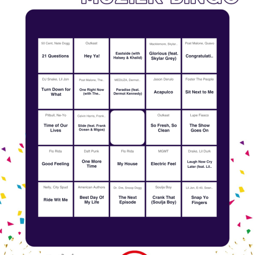 Muziekbingo Vrijgezellen