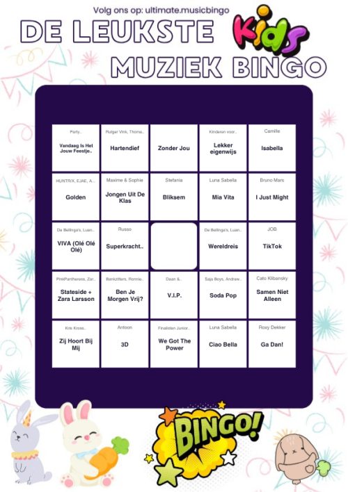 Muziekbingo Kids