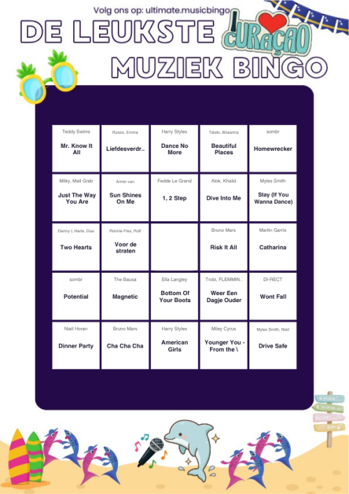 Muziekbingo Curaçao Top 40